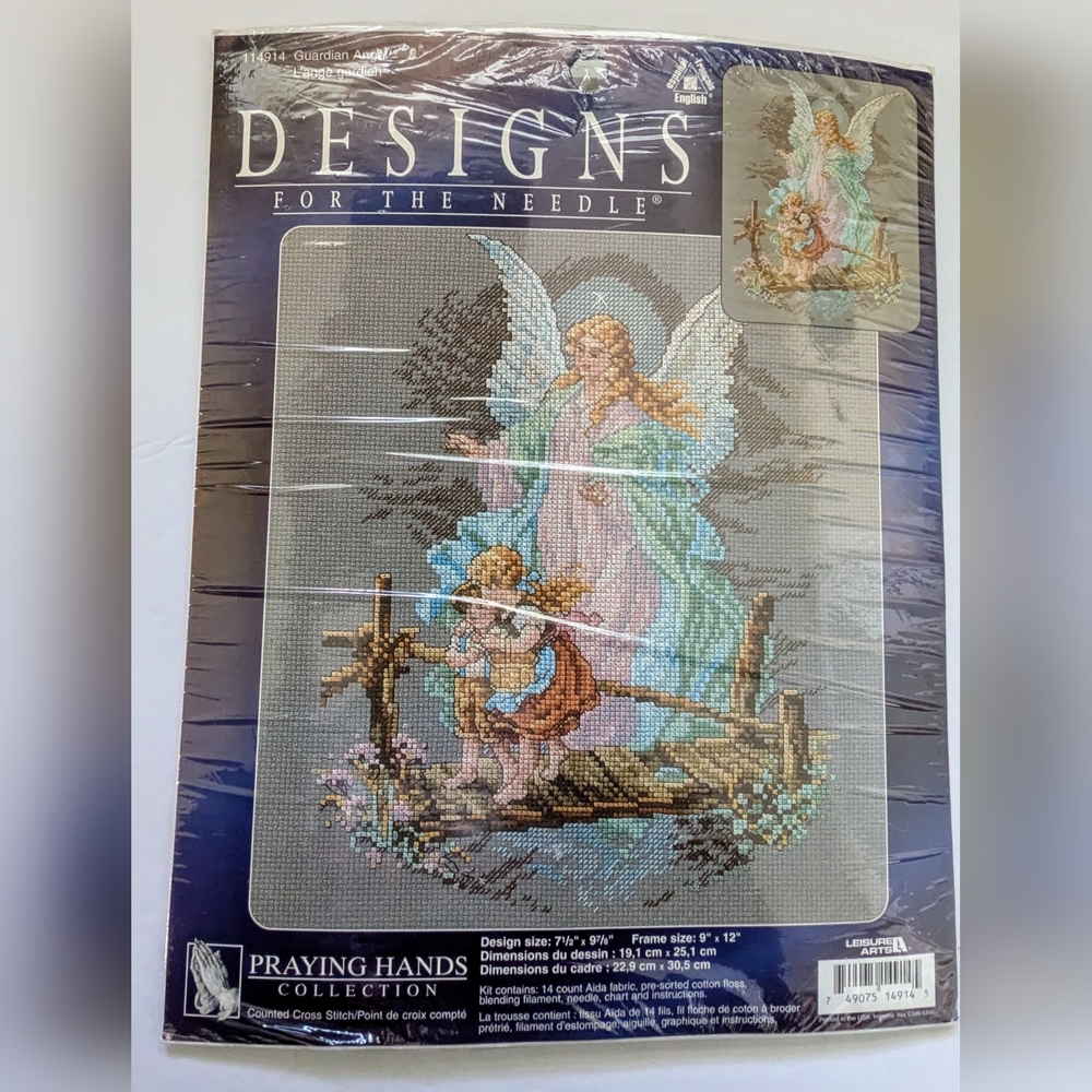Designs for the Needle Kit 114914 Guardian Angel - Counted Cross Stitch